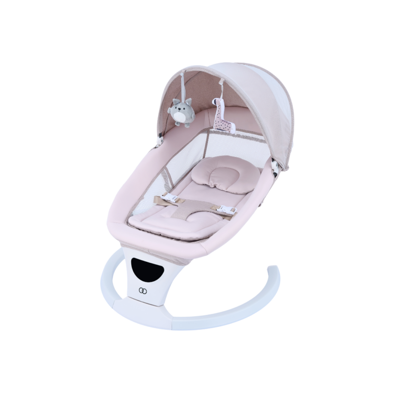 The Koopers Lena+ Baby Swing provides a calming environment, promoting relaxation and supporting the baby's sensory development.