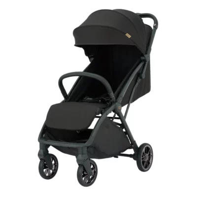 Koopers Kozi compact stroller with an open canopy, offering comfort and style for modern Malaysian families.