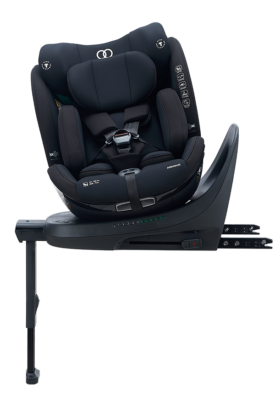 Koopers Armour 360 rotating baby car seat with adjustable headrest and 360° swivel feature for versatile use.