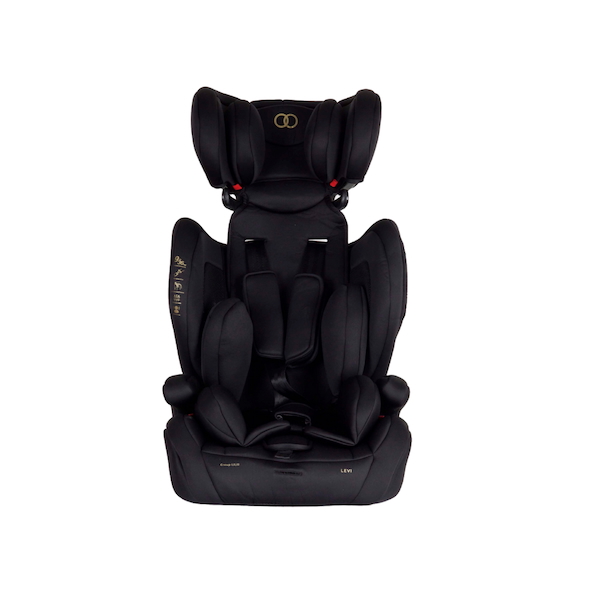 Booster Seat Safety Checklist: What Malaysian Parents Need to Know 2 Koopers Levi high-back booster seat with 5-point harness — ECE R129-approved child car seat Malaysia for 9–36 kg.