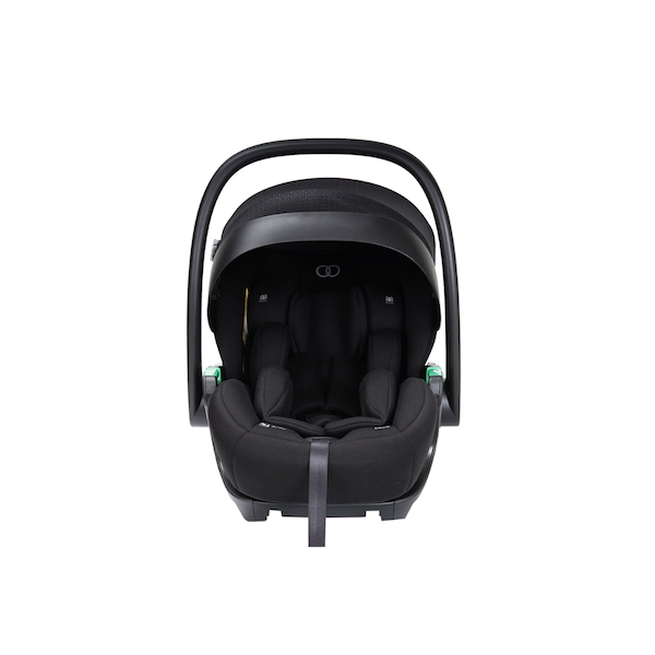 White BG - 30 Lightweight rear-facing Koopers Ergo infant car seat for newborns with ergonomic padding and sun canopy