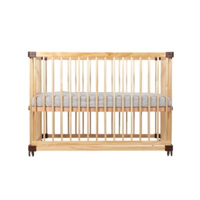 5 Travel-Friendly Baby Products You’ll Be Glad You Packed 5 Koopers Nova Baby Cot with natural wood frame and thick mattress, portable full-sized cot ideal for travel and co-sleeping in Malaysian homes and hotels.