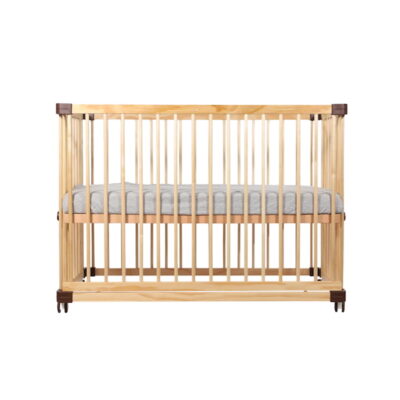 Baby Cot Safety Checklist: What Malaysian Parents Should Never Overlook 2 Natural wood baby cot with secure slats and firm mattress – EN716 certified cot for safe infant sleep in Malaysia