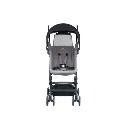 Essential Travel Gear for Parents Flying with a Baby 2 Lightweight grey travel stroller for flying with a baby, ideal for Malaysian parents seeking compact baby gear.