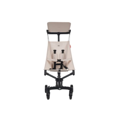 Outgrowing Baby Gear: When and How to Retire Strollers, Swings, and Carriers 5 Cabin-size baby stroller in beige, perfect for air travel with toddlers, highlighting lightweight and foldable design.