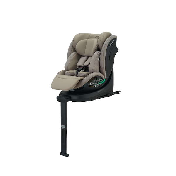 balik-kampung-with-baby-tips-for–parents-3-koopers-armour-360 Koopers Armour 360 baby car seat in Matt Brown with 10 recline positions and Dynatech memory foam, R129 certified for safe long Raya balik kampung highway drives in Malaysia.
